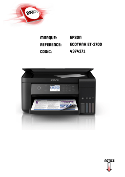 Epson ECOTANK ET-3700 Manuel utilisateur