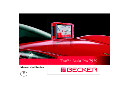 Becker 7929 Traffic Assist Pro Manuel utilisateur