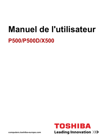 Manuel du propriétaire | Toshiba SATELLITE P500-12N Manuel utilisateur | Fixfr