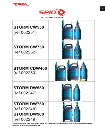 Spido Storm 3en1 CDW400 Mode d'emploi | Fixfr
