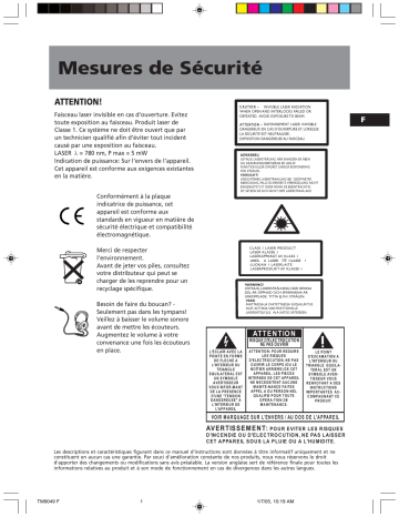 Manuel du propriétaire | Thomson TM9049 Manuel utilisateur | Fixfr