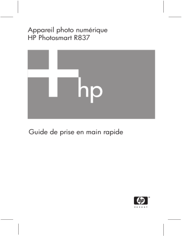 Mode d'emploi | HP PhotoSmart R837 Manuel utilisateur | Fixfr