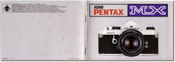 Mode d'emploi | Asahi Pentax MX Manuel utilisateur | Fixfr