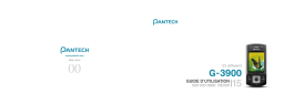 Pantech G-3900 Manuel utilisateur