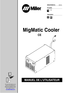 Miller MIGMATIC COOLER CE Manuel utilisateur