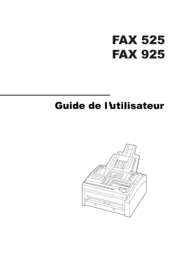 Utax FAX 525 Fax System Manuel utilisateur