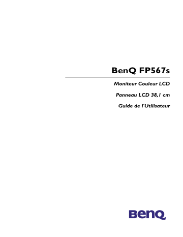 Manuel du propriétaire | BenQ FP567S Manuel utilisateur | Fixfr