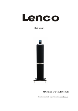 Lenco iPod tower 1 Manuel utilisateur