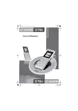 Sagem D76C Manuel utilisateur