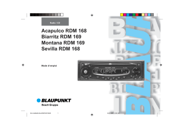 Manuel du propriétaire | Blaupunkt ACAPULCO RDM 168 Manuel utilisateur | Fixfr