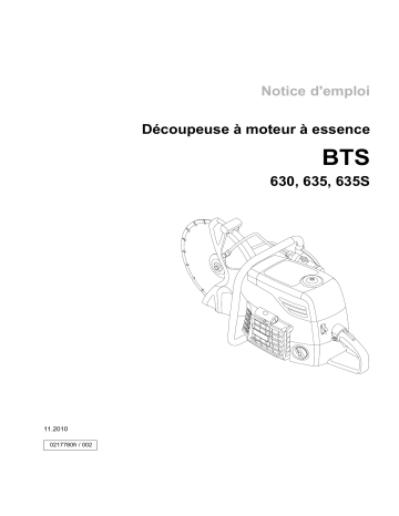 BTS 630 | Wacker Neuson BTS 635S Cut-off Saw Manuel utilisateur | Fixfr