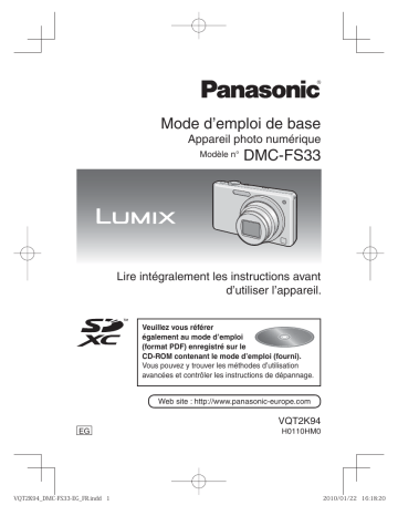 Panasonic DMC FS33 Mode d'emploi | Fixfr