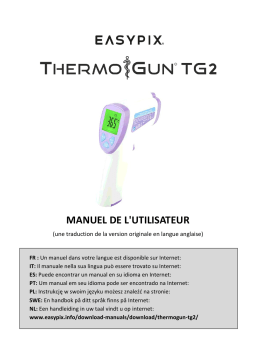 Easypix ThermoGun TG2 Manuel utilisateur