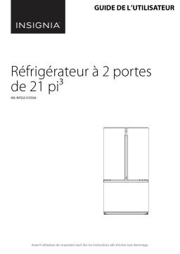 Insignia NS-RFD21CISS0 20.9 Cu. Ft. French Door Counter-Depth Refrigerator Mode d'emploi