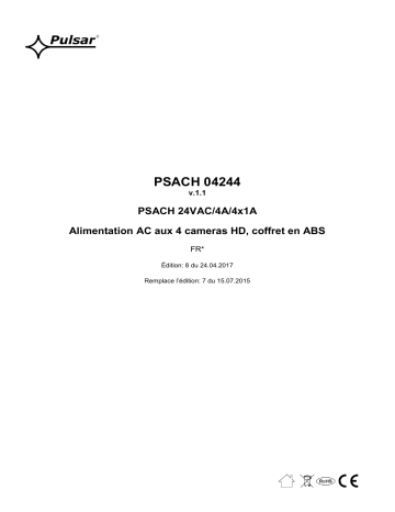 Mode d'emploi | Pulsar PSACH04244 Manuel utilisateur | Fixfr