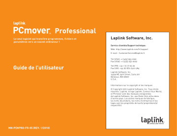 Manuel du propriétaire | LapLink PCMOVER PROFESSIONAL Manuel utilisateur | Fixfr