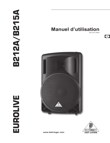 Manuel du propriétaire | Behringer B215A Manuel utilisateur | Fixfr