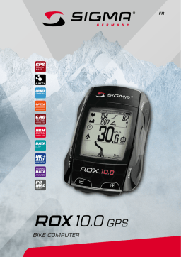 SIGMA SPORT ROX 10.0 GPS Mode d'emploi