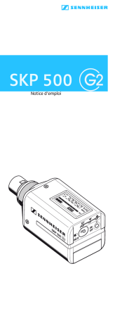 Manuel du propriétaire | Sennheiser SKP 500 G2 Manuel utilisateur | Fixfr