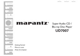 Marantz UD7007 Manuel utilisateur