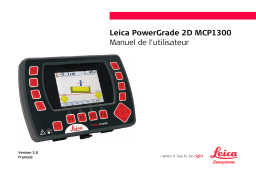 Leica PowerGrade 2D MCP1300 Manuel utilisateur