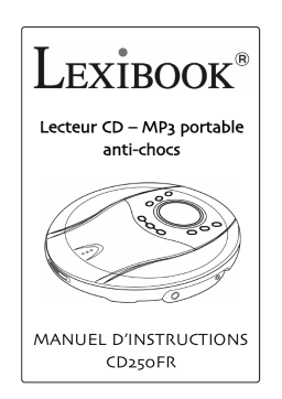 Lexibook CD250 Manuel utilisateur