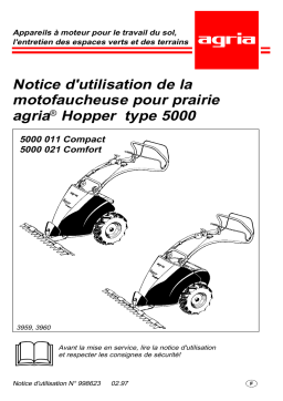 Agria 5000 Grassland Mower Hopper Manuel utilisateur