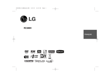 RC389HP | LG RC389H-S Manuel du propriétaire | Fixfr