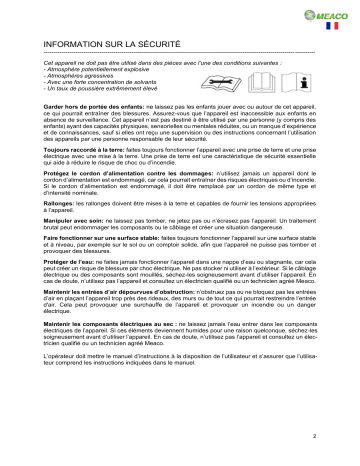 Meaco MeacoMist Manuel utilisateur | Fixfr