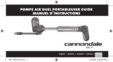 Cannondale Pumps Manuel du propriétaire | Fixfr