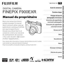 Fujifilm FinePix F900 EXR Manuel utilisateur