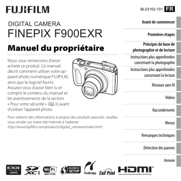 Fujifilm FinePix F900 EXR Manuel utilisateur | Fixfr