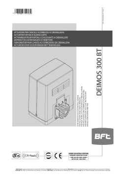 BFT DEIMOS 300 BT Manuel utilisateur