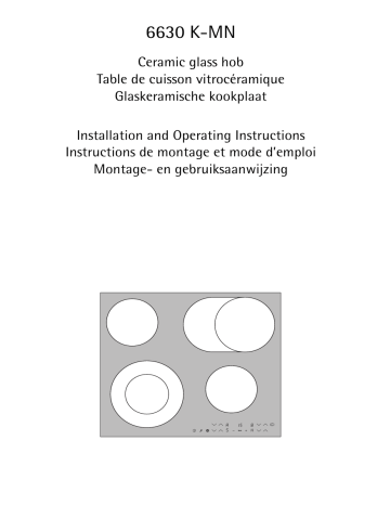 Manuel du propriétaire | Aeg-Electrolux 6630 K-MN Manuel utilisateur | Fixfr