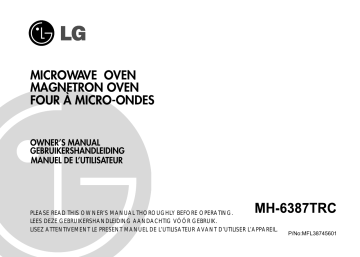 LG MH-6387TRC Manuel du propriétaire | Fixfr