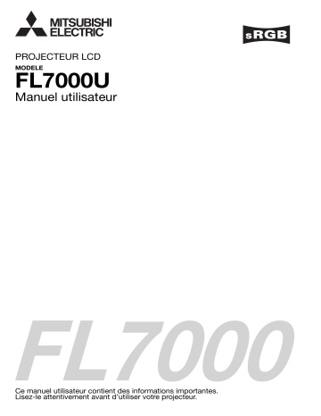 Manuel du propriétaire | Mitsubishi FL7000 Manuel utilisateur | Fixfr