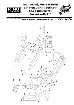 King Canada KXL-21-100 21'' PROFESSIONAL SCROLL SAW Manuel utilisateur