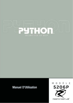 Python 5206P Manuel utilisateur