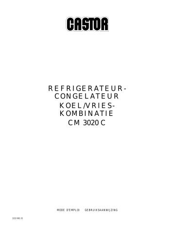 Manuel du propriétaire | CASTOR CM3020C Manuel utilisateur | Fixfr