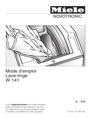 Manuel du propriétaire | Miele W 141 Manuel utilisateur | Fixfr