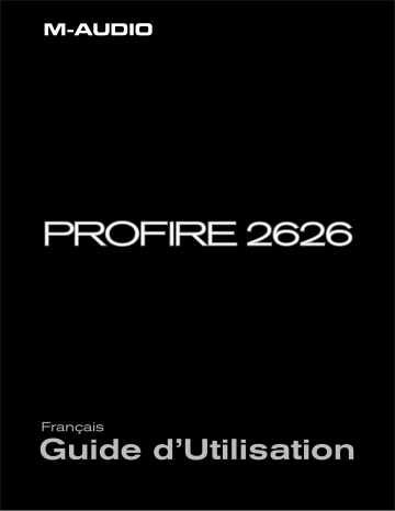 Manuel du propriétaire | M-Audio PROFIRE 2626 Manuel utilisateur | Fixfr