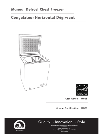 Igloo FRF438 Manuel utilisateur | Fixfr