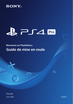 Sony PS4 Pro CUH-7216B Manuel utilisateur