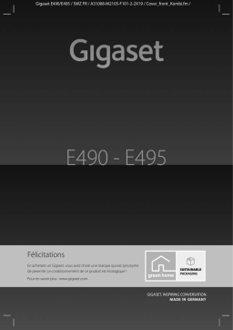 Siemens Gigaset E495 Manuel utilisateur