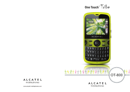 Alcatel Tribe 800 Mode d'emploi