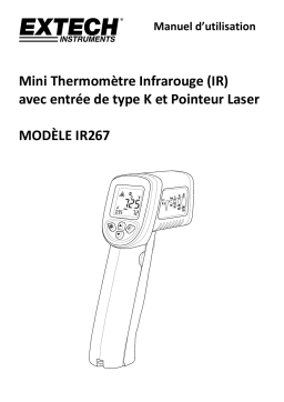 Extech Instruments IR267 Mini IR Thermometer Manuel utilisateur