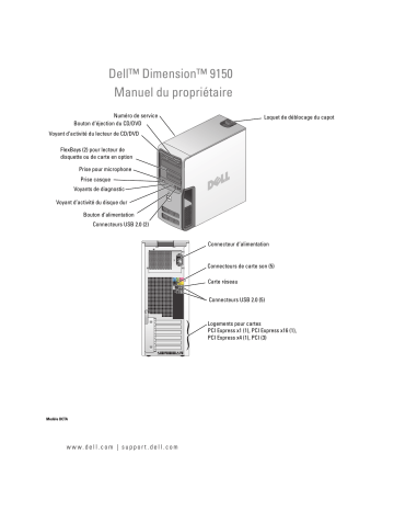 Dell Dimension 9150/XPS 400 Manuel du propriétaire | Fixfr