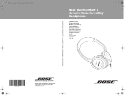 Bose QuietComfort 3 Manuel utilisateur