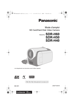 Panasonic SDR H50 Mode d'emploi