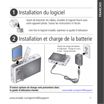 Mode d'emploi | Kodak EASYSHARE M380 Manuel utilisateur | Fixfr